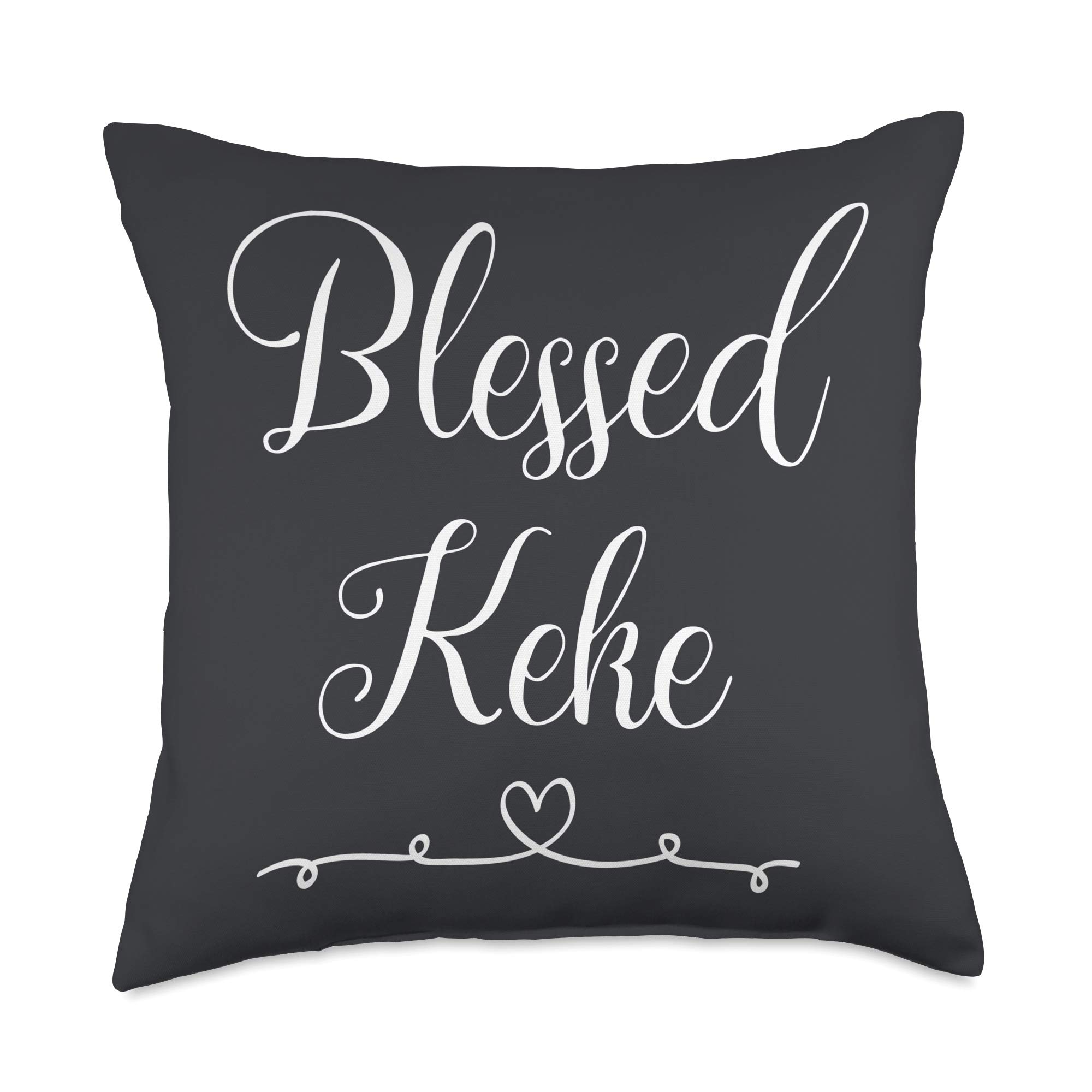 Keke GiftsBlessed Keke Throw Pillow, 18x18, Multicolor