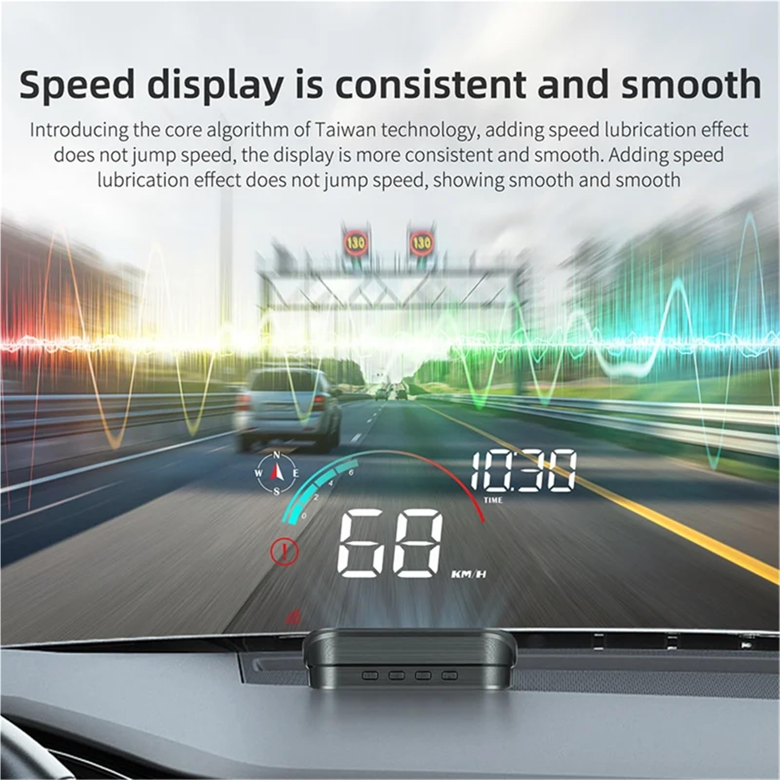 M22 Car HUD Head Up Display Universal Digital GPS Speedometer HD LCD Projection On Glass Windshield Projector For All Cars