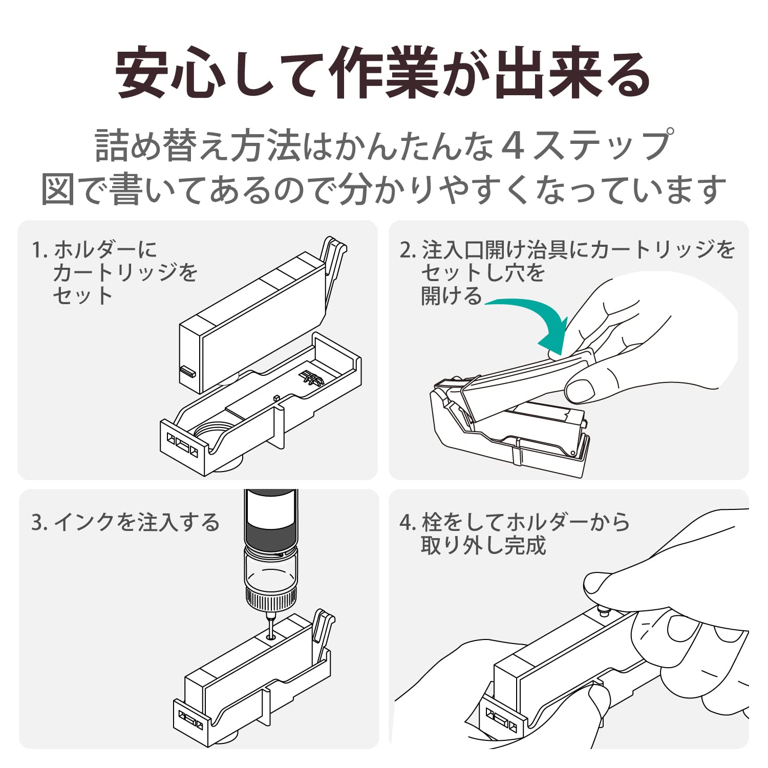 Amazon.co.jp: エレコム 詰め替え インク Canon キャノン BCI