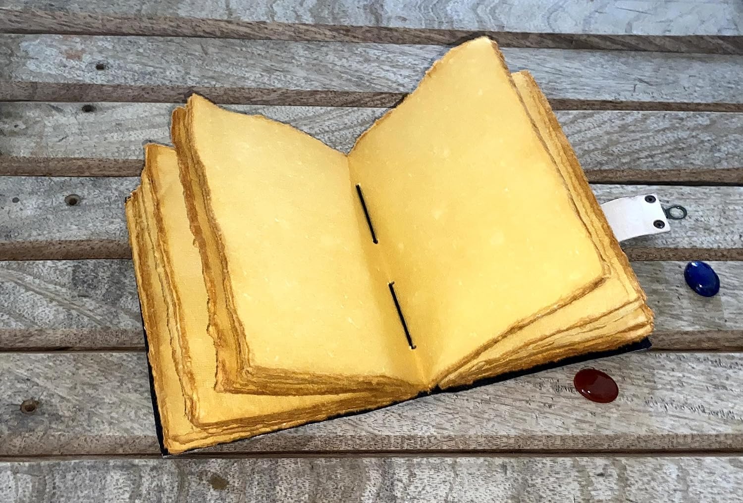 Grimoire Fazy Księżyca Dziennik Zaklęć, Księga Cieni, Artykuły Czarów, Skórzany Dziennik, Dziennik Vintage, Czarująca Księga Cieni, Pamiętnik, Dziennik, Dziennik (25 x 18, BIAŁY)