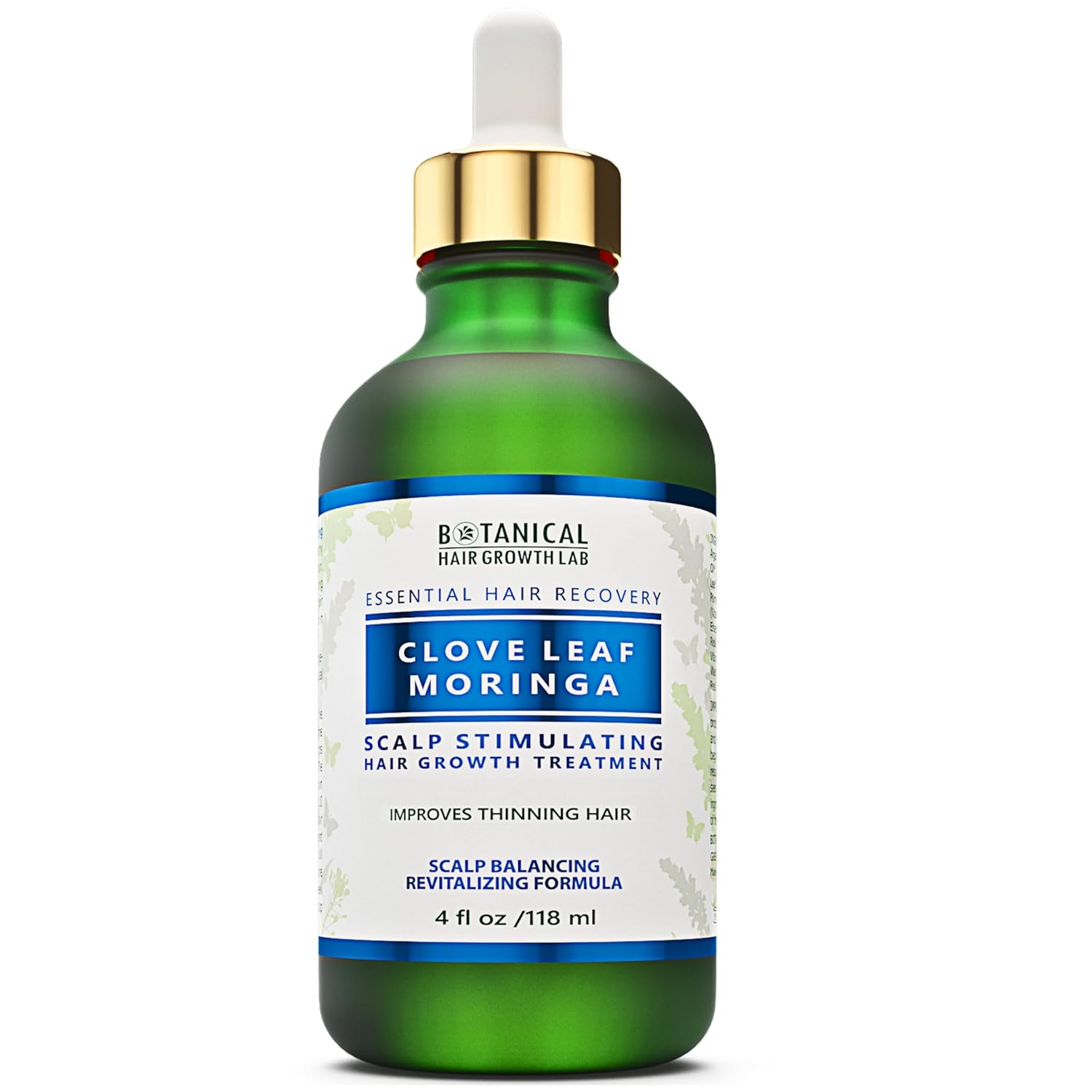 Botanical Hair Growth Treatment Moringa Hair Oil For Hair Thinning Prevention Pre-Shampoo Scalp Stimulating Detox Head Spa Natural Anti-Hair Loss Thickening Products With Biotin