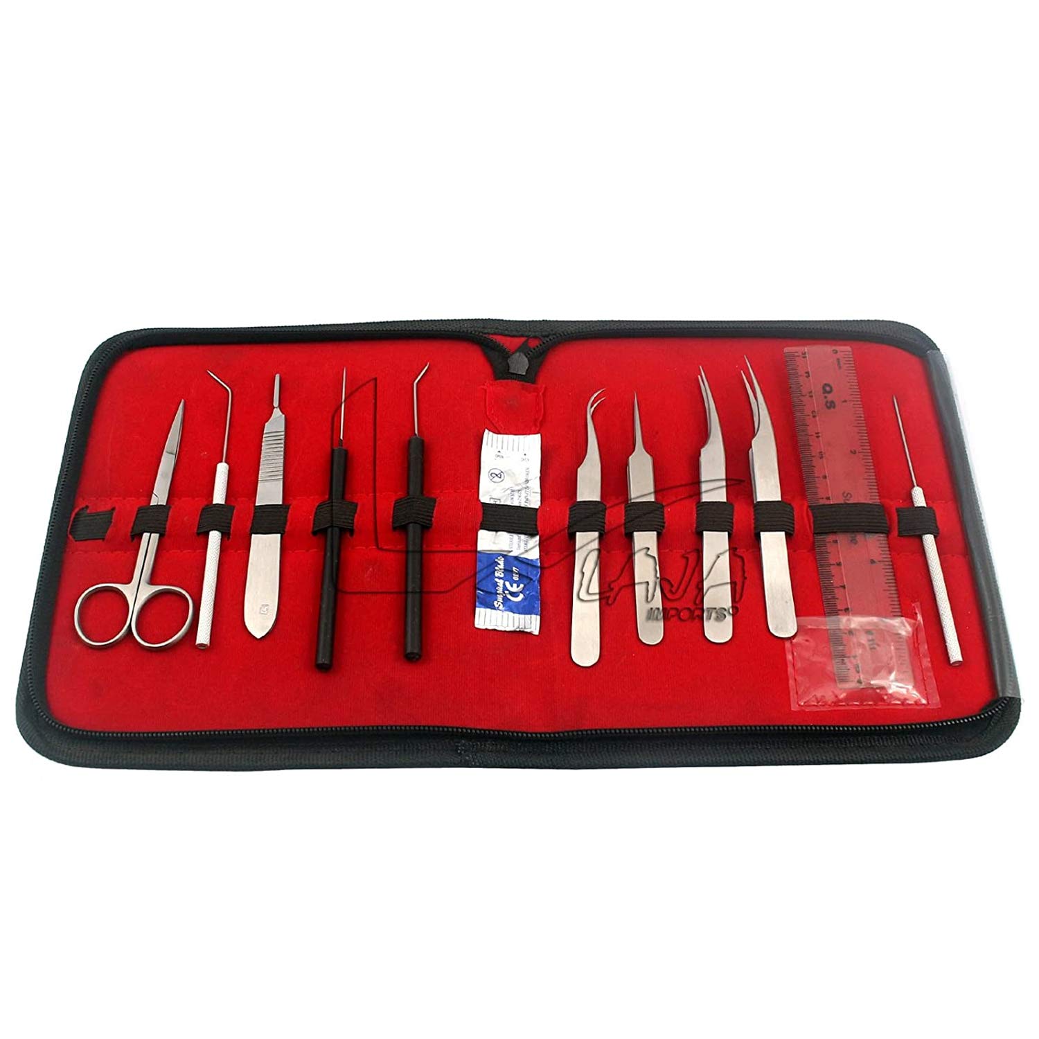 Entomology Biology Kit Veterinary Instruments, 12 Pcs, for Educational Use