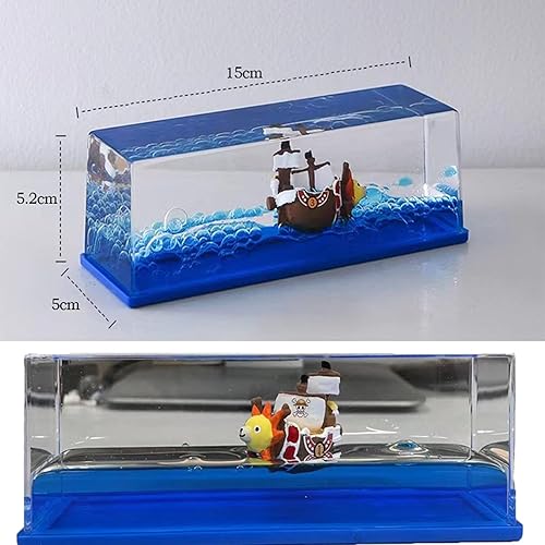 Miniatura 7 de Barco insumergible en una caja, botella de deriva fluida de crucero, juguete de crucero insumergible, decoración de modelo de deriva de líquido de