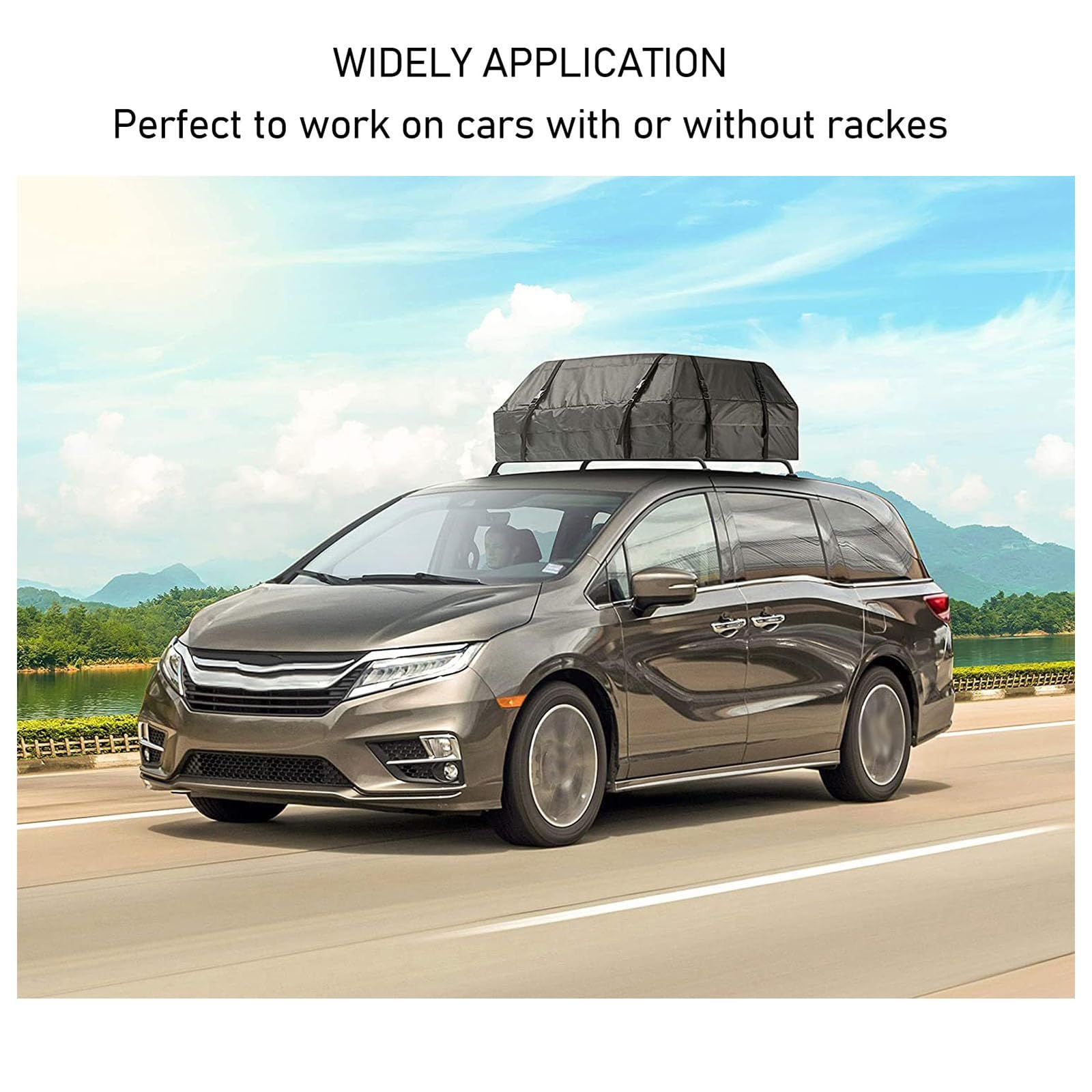 Portapacchi da Tetto per Toyota Yaris Cross/Hybrid 2020-2025, Borsa da Tetto Auto Impermeabile Box Tetto Morbido Pieghevole Cargo Carrier per Viaggi e Campeggio,A
