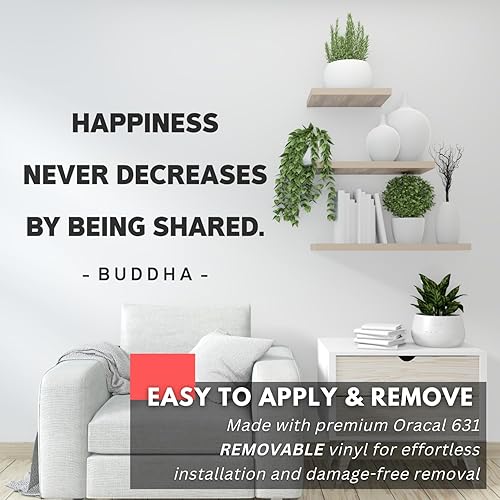 Miniatura 4 de My Vinyl Story Calcomanías de pared de Buda, calcomanías inspiradoras, decoración de atención plena, vinilo de ambiente sereno, decoración de