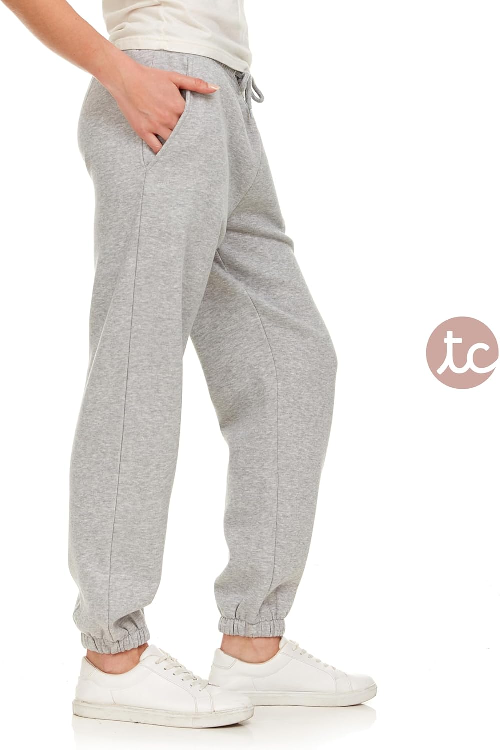 Sweatpants for Women - Closed Cinch Bottom Fleece Lounge Womens Plus Size Joggers - Image 4
