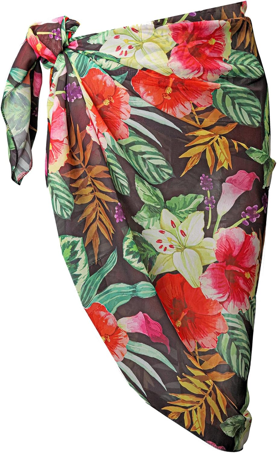 CHIC DIARY Women Swimwear Chiffon Pareo Beach Cover Up Bikini Sarong Swimsuit Wrap Skirts - Image 8