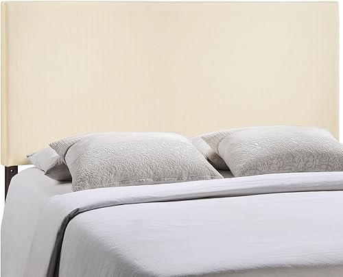 Miniatura 6 de Modway Region - Cabecera tapizada de tela de lino en color marfil