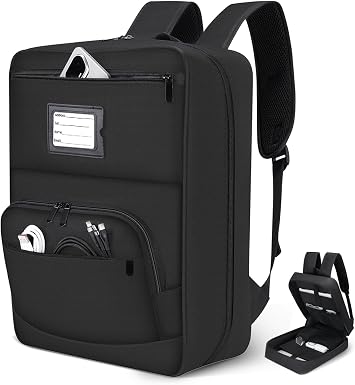 Backpack Compatible with Starlink Mini Carrying Case, Travel Bag for Adjustable Padded Fixing Straps, Shockproof Storage Bag with 5.6 Laptop Compartment and Accessories Pockets, Outdoor, Camping, RV