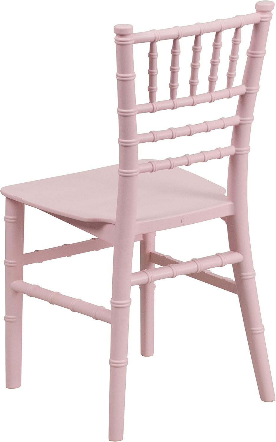 EMMA + OLIVER 10 Pack Child’s All Occasion Pink Resin Chiavari Chair for Home or Home Based Rental Business