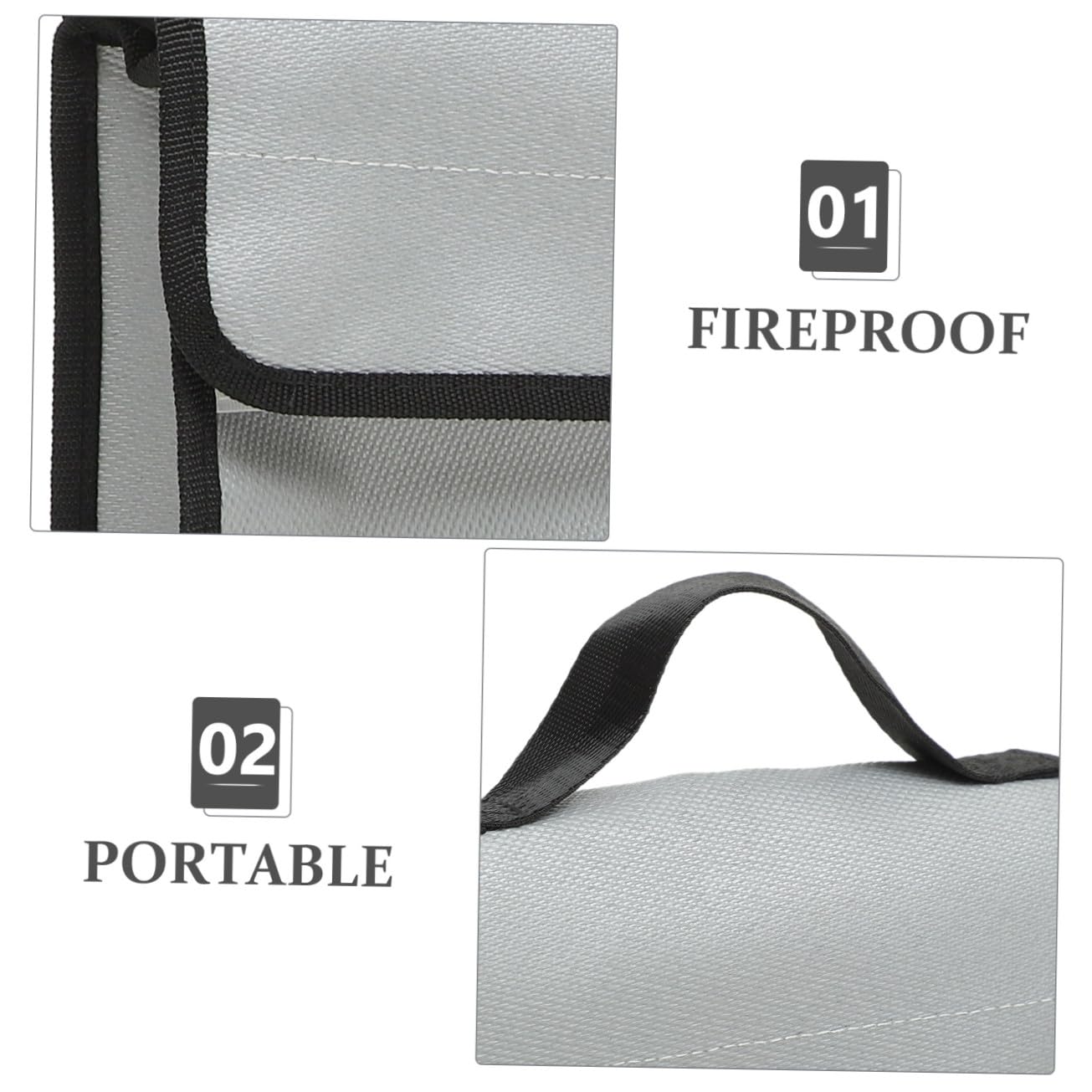 Housoutil Borsa Ignifuga Per Documenti Denaro Contanti Capacità 38x30 5x6 5 Cm