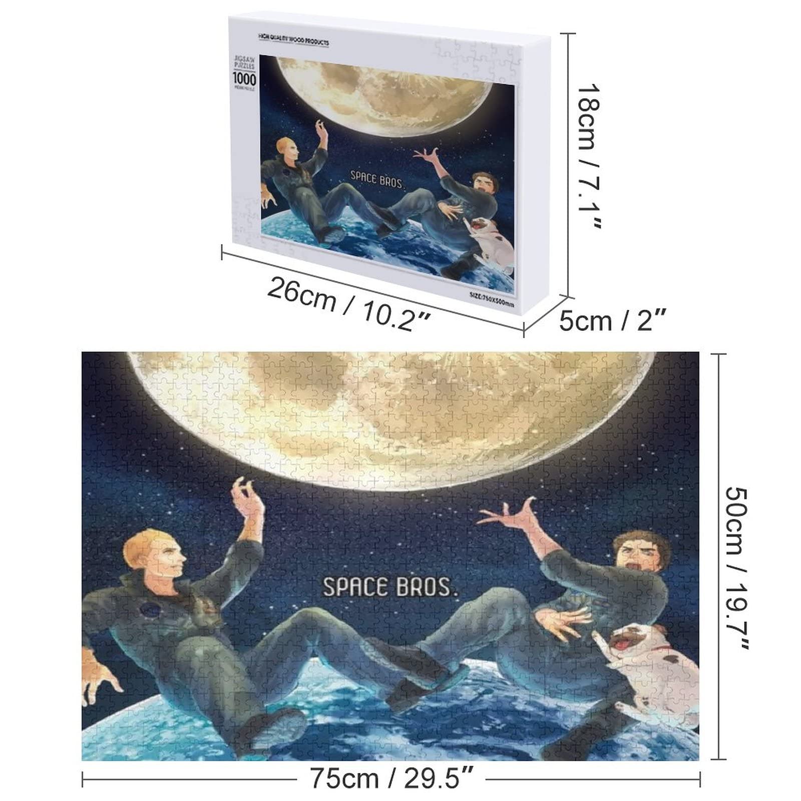 Amazon.co.jp: 宇宙兄弟 パズル 大人气 木製 1000ピース 知育おもちゃ