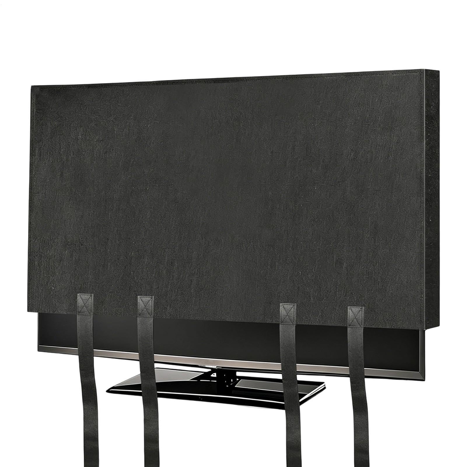 Copertura TV Antipolvere Protezione per Televisione con Fascia Inferiore | Schermo Protettivo Copritelevisore per Appartamenti, Dormitori, Hotel, Fattorie, Scuole, Soggiorno, Camera da , Studio, R