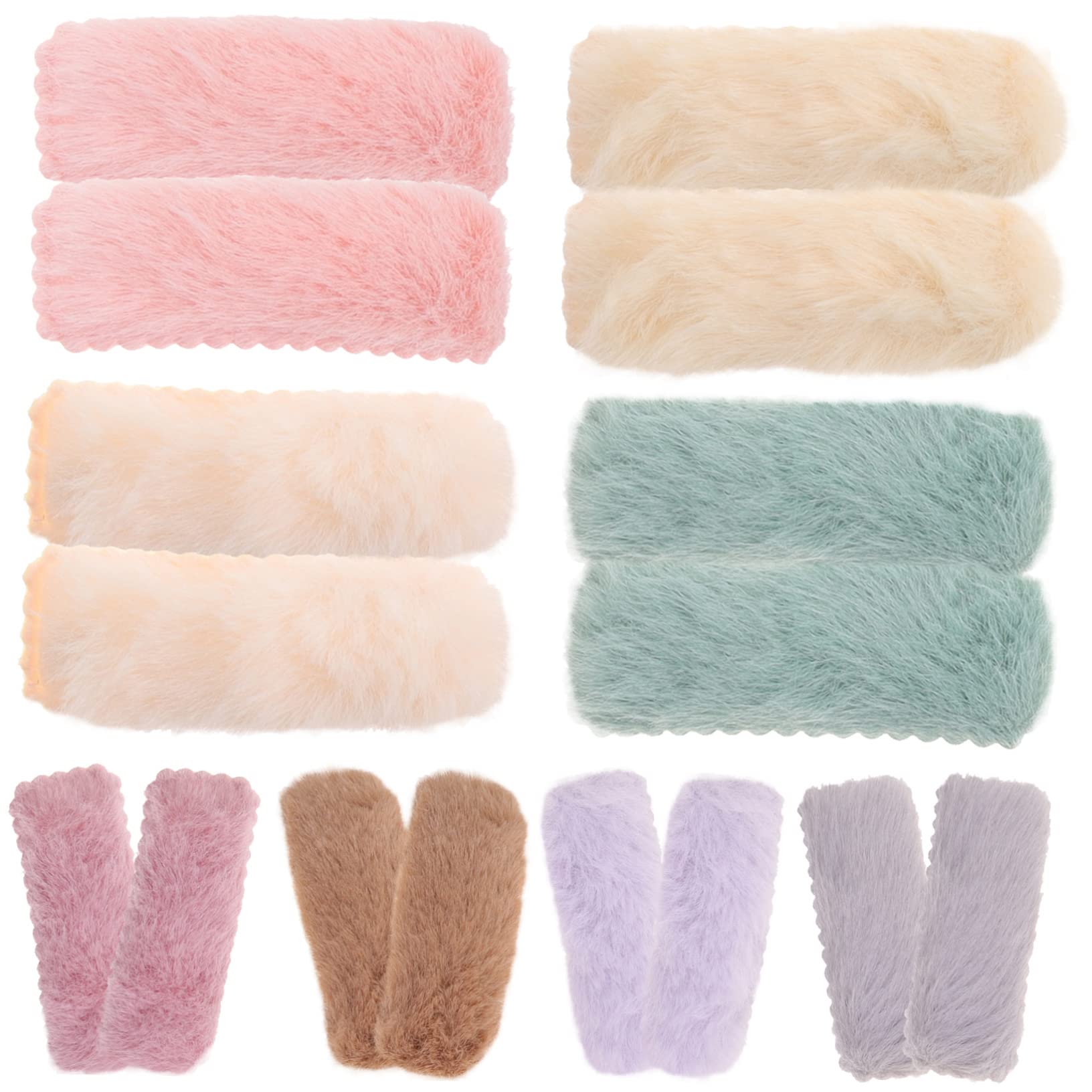 Housoutil 48 Piezas Pasadores cuadrados mullidos accesorios para el cabello de niñas pinzas para el cabello pequeñas pinza de pelo flequillo pinzas para el cabello para niñas