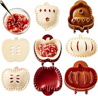 Dough Presser Pocket Pie Molds, Party Potluck Hand Pie Molds, Hand Pie Molds, Apple, Pumpkin And Acorn Shapes 3-Piece