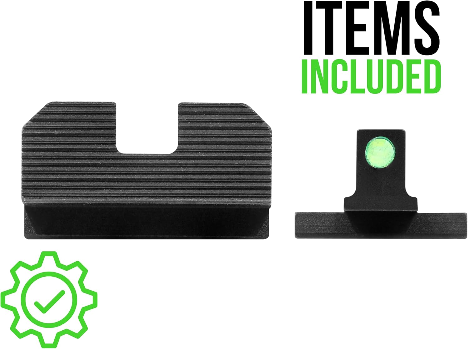 XS Sights Fiber Optic Sights Compatible with Smith & Wesson