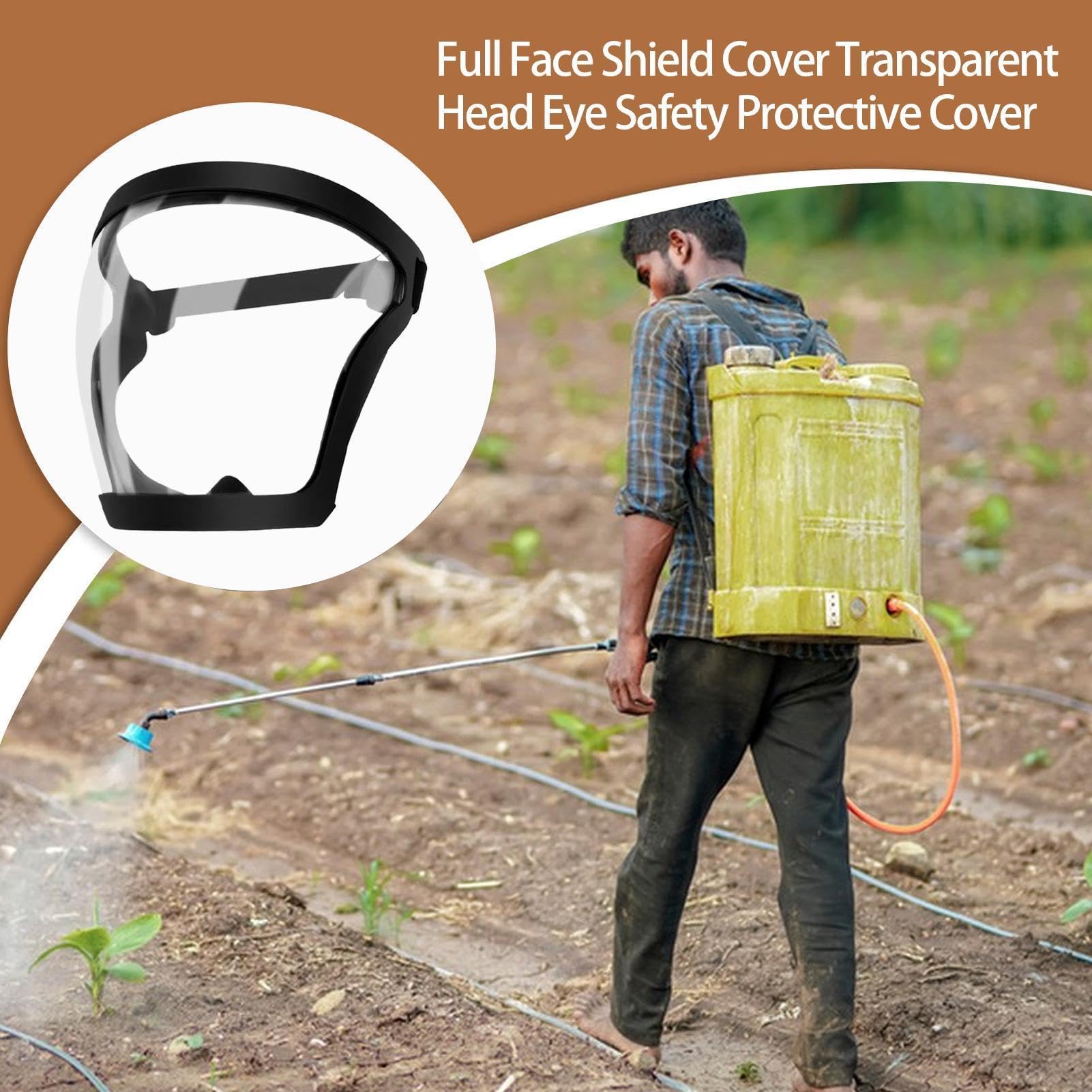 Masque De Protection Du Visage - Casque Anti-buée Haute Définition, Réutilisables Écrans Faciaux HD, Visière De Protection Du Visage Avec Joint En Silicone Pour Frapper L' Sur Le Lieu De Travail
