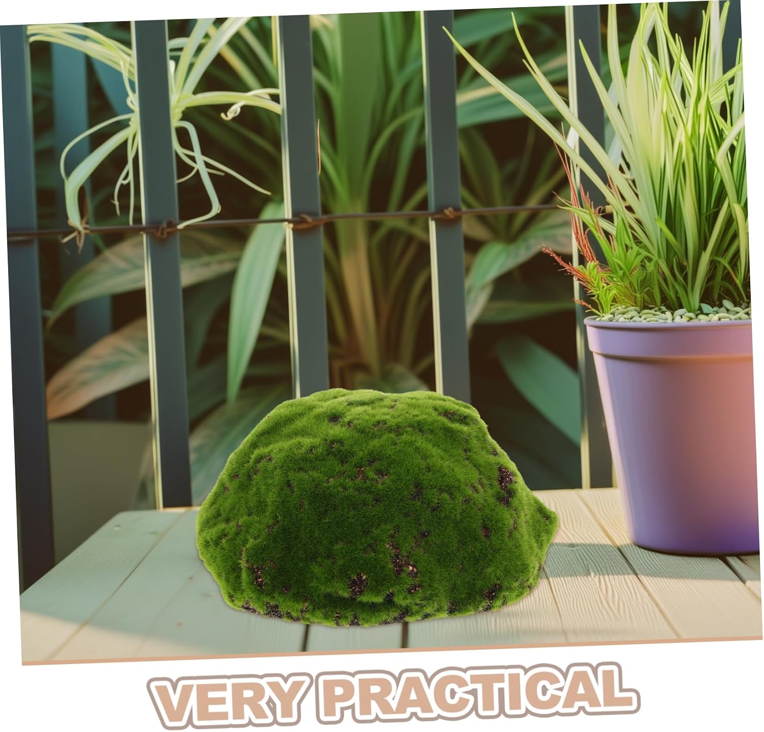 OSALADI Realistic Artificial Moss Spheres Decorative Faux Green Foam Balls for Floral Arrangements Versatile Decor for Weddings Events and Home Displays
