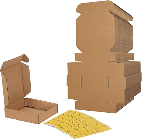 Vista 37 de RLAVBL Juego de cajas de envío de 12x9x2, paquete de 25, caja de cartón corrugado blanca para embalaje, envío postal, negocio