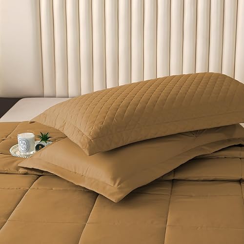 Miniatura 9 de Edredón King Plus de Tamaño Extragrande, Edredones de Tamaño King Extra Grande de 128x120 pulgadas, 3 Piezas, Ligero Reversible para Todas las