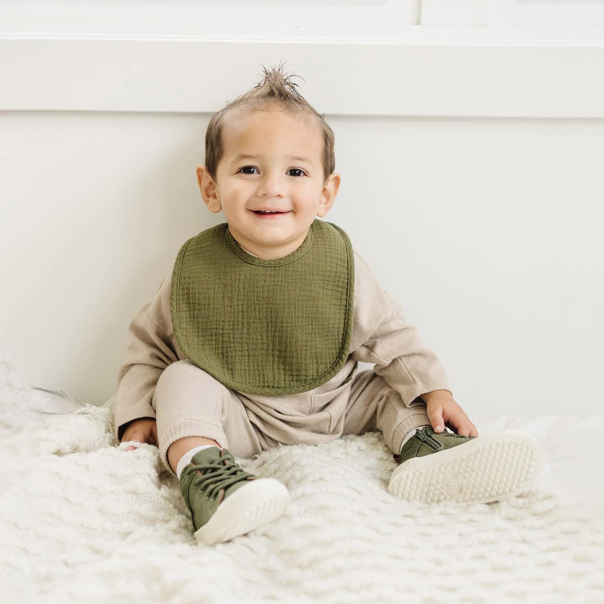 SLOSH Bavaglini Bavaglino Neonato Cotone Baby Pappa Morbidi Panno Per Ruttino Assorbenti Burp Neonati Neonata Lavabile