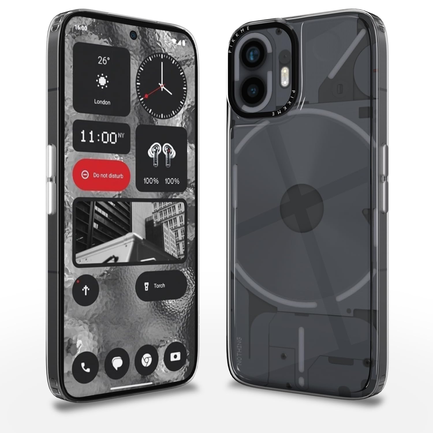 Pikkme Nothing Phone 2 Back Cover | PC + TPU Transparent Soft case | Flexible Shockproof Back Cover | Hybrid Crystal Clear Transparent Case for Nothing Phone 2 (Transparent) (B0D2VZVNKL) Amazon Price History, Amazon Price Tracker