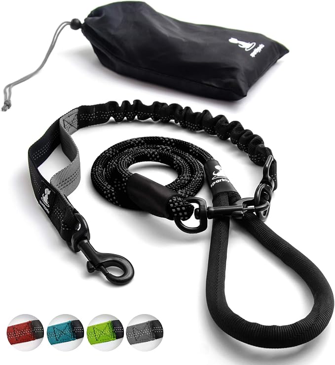 SparklyPets Heavy Duty Rope Bungee Leash