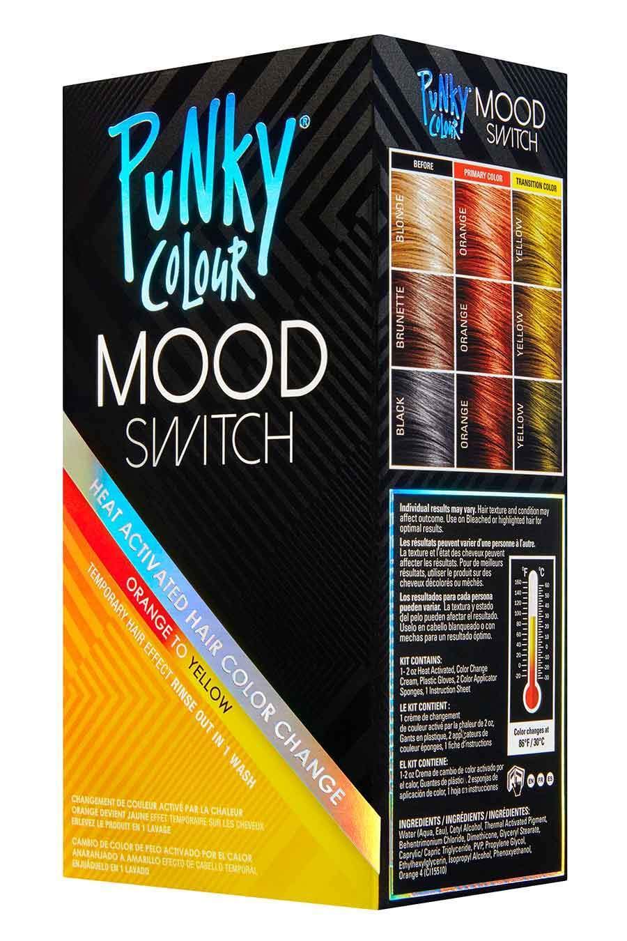 Punky Colour Orange To Yellow Mood Switch Heat Activated Hair Color Change, Temporary Hair Effect