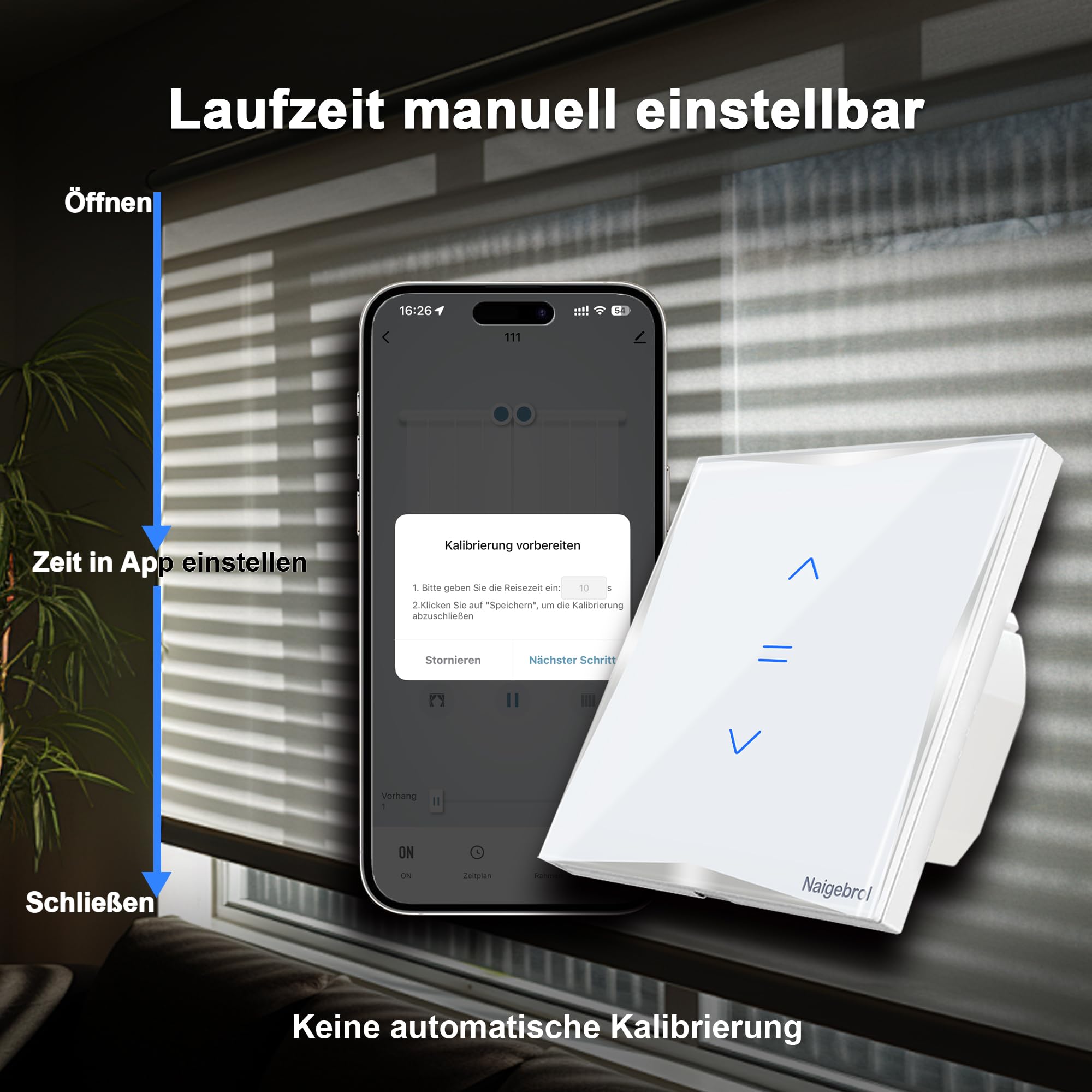 123 Interruttori per tapparelle (bianco)