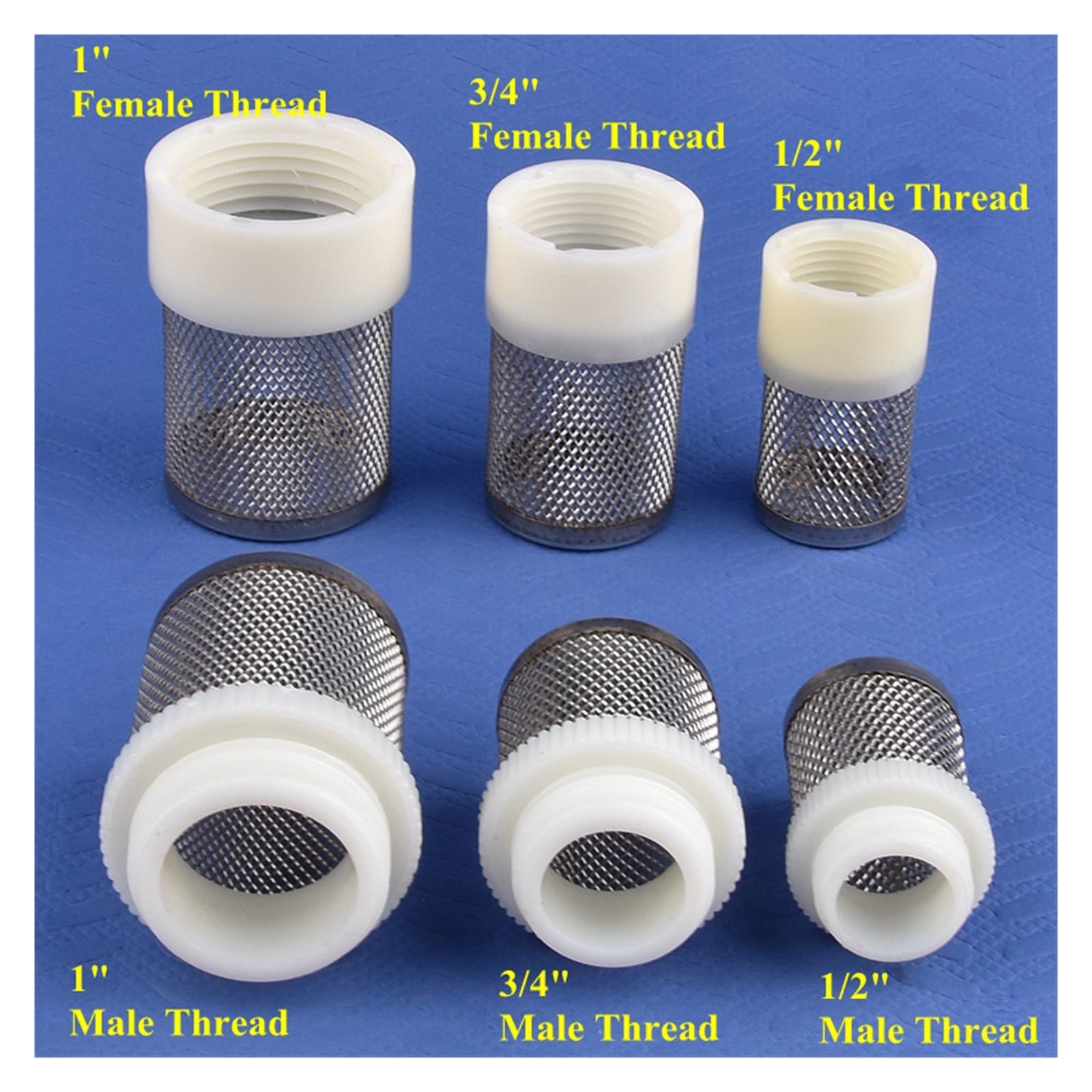1/5/20 Pcs 1/2 ''~ 1'' Filo di Plastica ABS In Acciaio Inox Schermo del Filtro Acquario Serbatoio di Pesce Pompa Dell'acqua Proteggere Tubo filtro(Red,20Pcs)