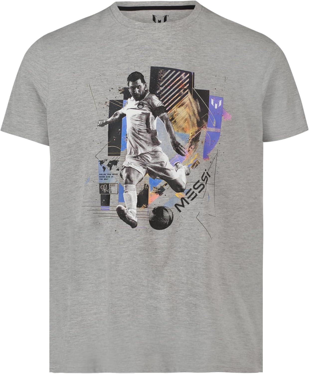 Messi Mens Tribute Tee, Short Sleeve T-Shirt, 100% Cotton, Standard Fit with Graphic - Image 5