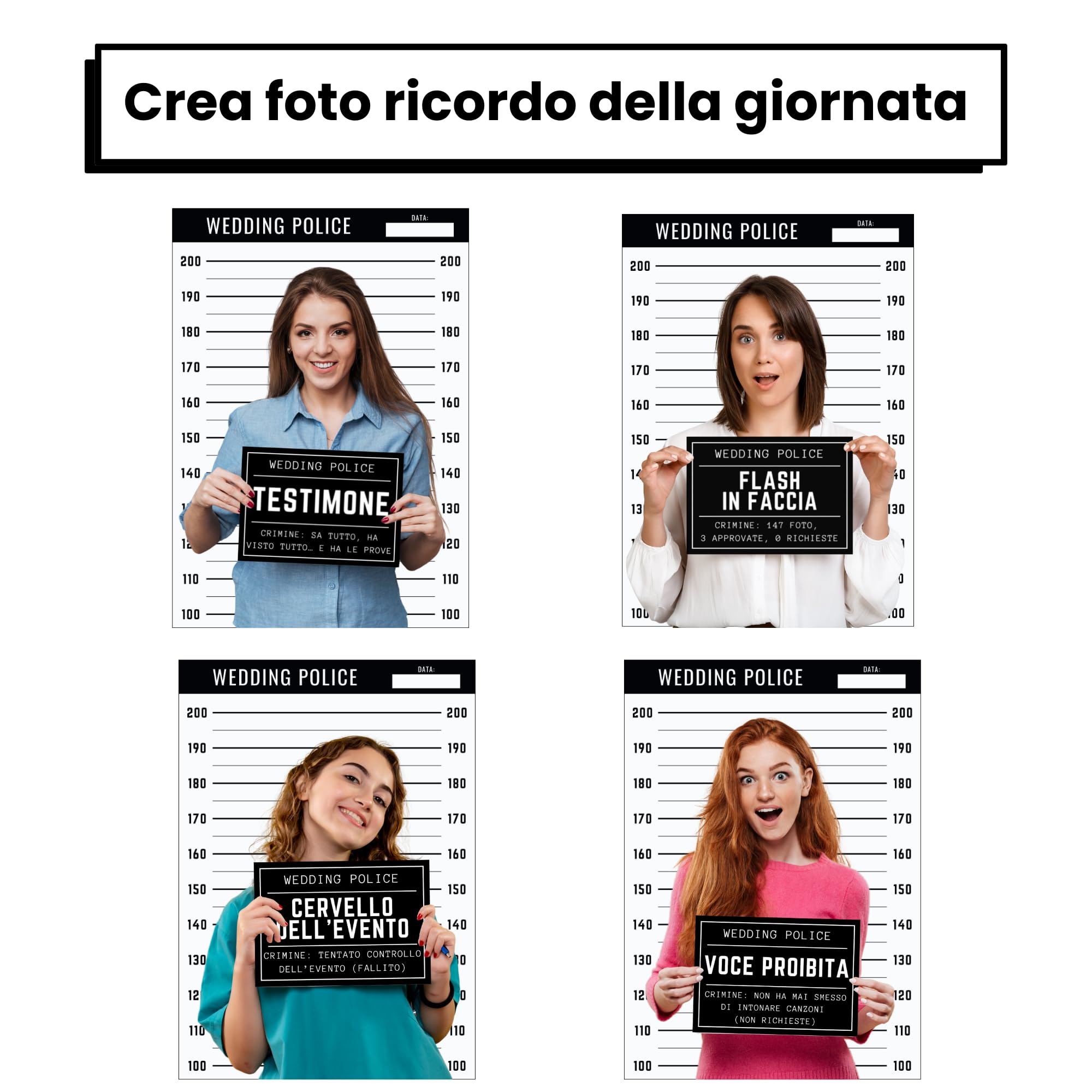 Set Gioco Addio Al Nubilato 'Junk On The Hunk' - Poster Grande Con 15 Adesivi E Maschera Per Gli Occhi, Accessori Per Feste E Addii Al Nubilato - 4