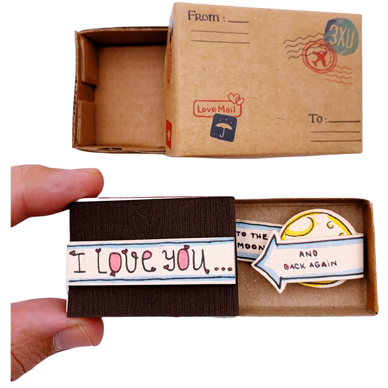 immi Mini Überraschung, kleines Geschenk in der Box (Love/Moon and back)