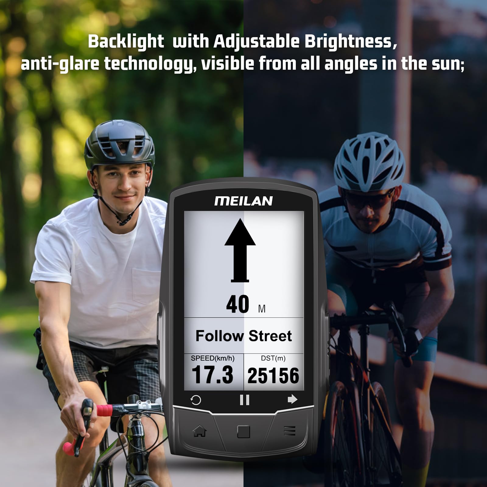 Cycling Computer MEILAN Finder GPS Bike Computer Support ANT