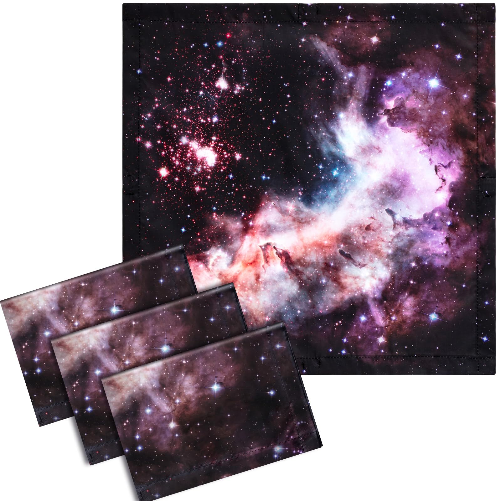 VIHOSE 4 Pcs 2 x 2 Feet Fluorescent Light Covers for Ceiling Lights Classroom Magnetic Light Filters for Reducing Harsh Glare Flicker for Office Classroom Home Drop Ceiling(Star Cluster)