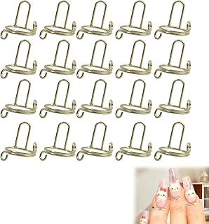 20pcs Nail Rings, Adjustable & Reusable Detachable Nail Rings for Press Ons, Ideal for Daily Wear & Nail Art