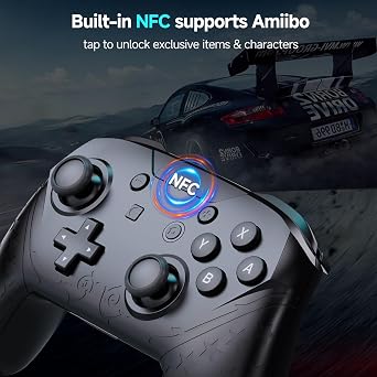 YAEYE Wireless Switch Pro Controller with Bluetooth 5.0 & NFC Amiibo, 1000mAh Switch Controller for Nintendo Switch/Switch Lite/Switch OLED/PC, Gamepad with 6-Axis Gyro Dual Vibration Turbo Screenshot