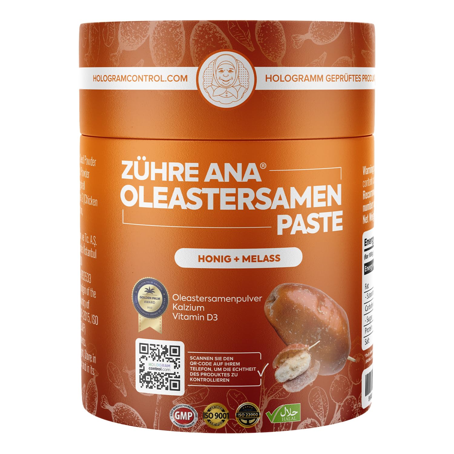 Zühre Ana Oleastersamen-Paste mit Honig und Melasse