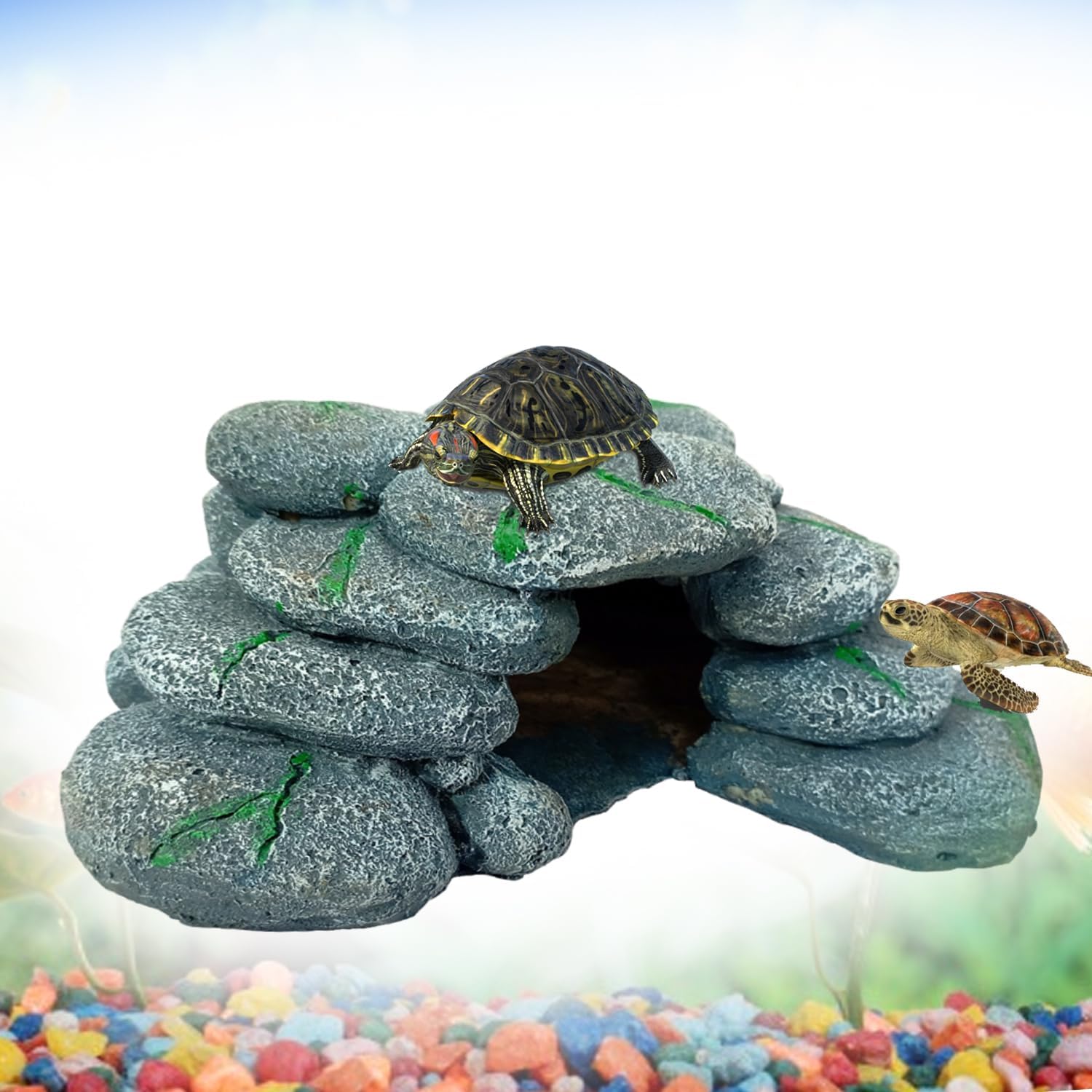 JAINSONS PET PRODUCTS Stack Stone Aquarium Ornament For Fish Aquarium And Tur...