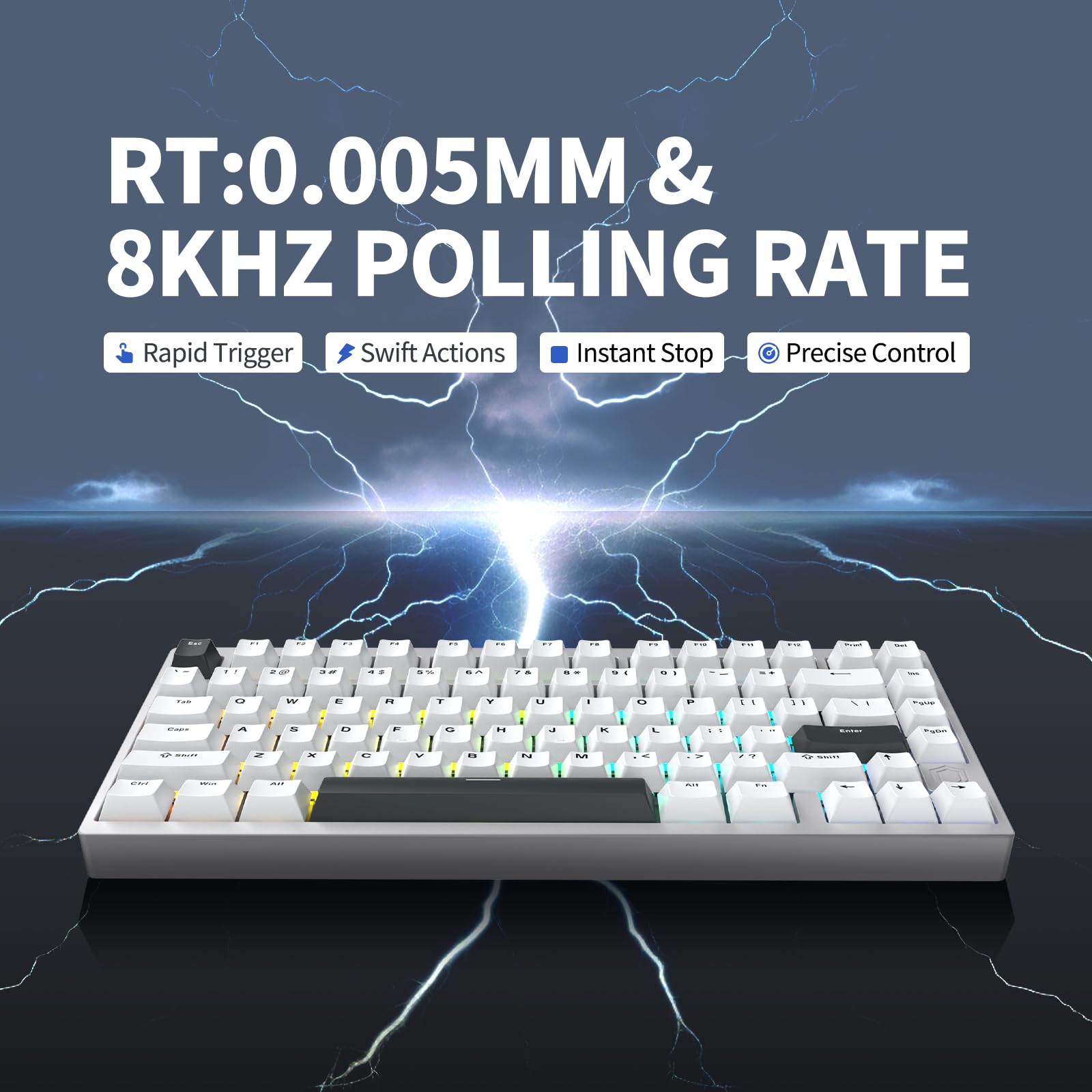 IROK MG75 Pro 磁気スイッチ キーボード 75% 配列 IROK MG75 PRO/MAX MG75V2 メカニカルキーボード磁気スイッチ Rgb