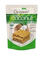 Vista 1 de Tropical Fields Rollos de coco crujiente orgánicos, 11 onzas
