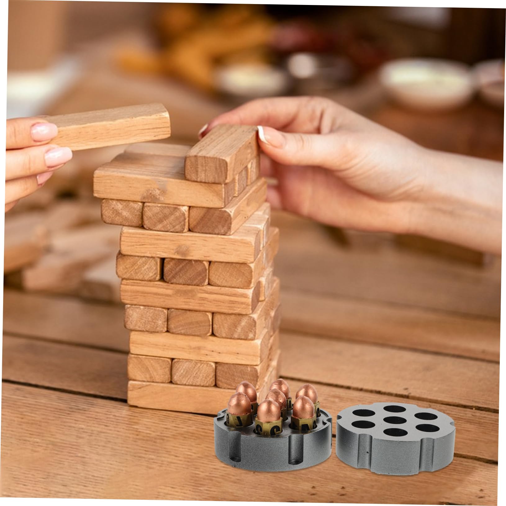 ibasenice Set di Dadi da Gioco di Ruolo in Resina con Base, 16mm, Superficie Liscia e Resistente, per Giochi da Tavolo e Casa