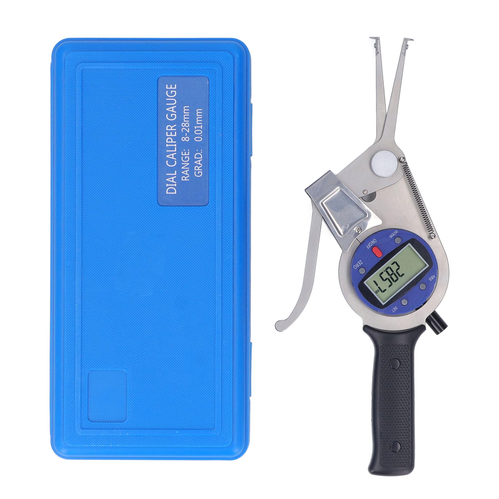 Calibrador de Dial Electrónico de Alta Precisión para Medición de Diámetro Interior y Profundidad de Ranura 8-28 Mm Adecuado para Mecánica y Proyectos de Bricolaje Material ABS