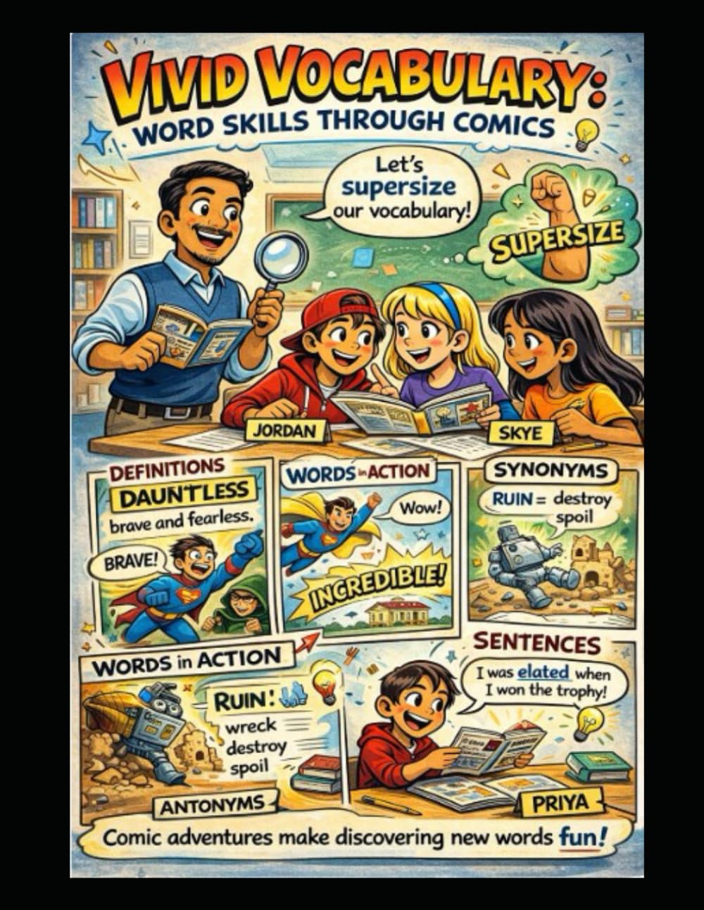 Vivid Vocabulary: Word Skills Through Comics