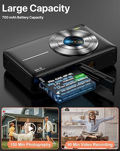 Miniatura 3 de Digital Camera, Latest FHD 1080P Digital Camera for Teens with SD Card Anti Shake Point and Shoot Cameras Portable 16X Zoom Compact Small Cameras