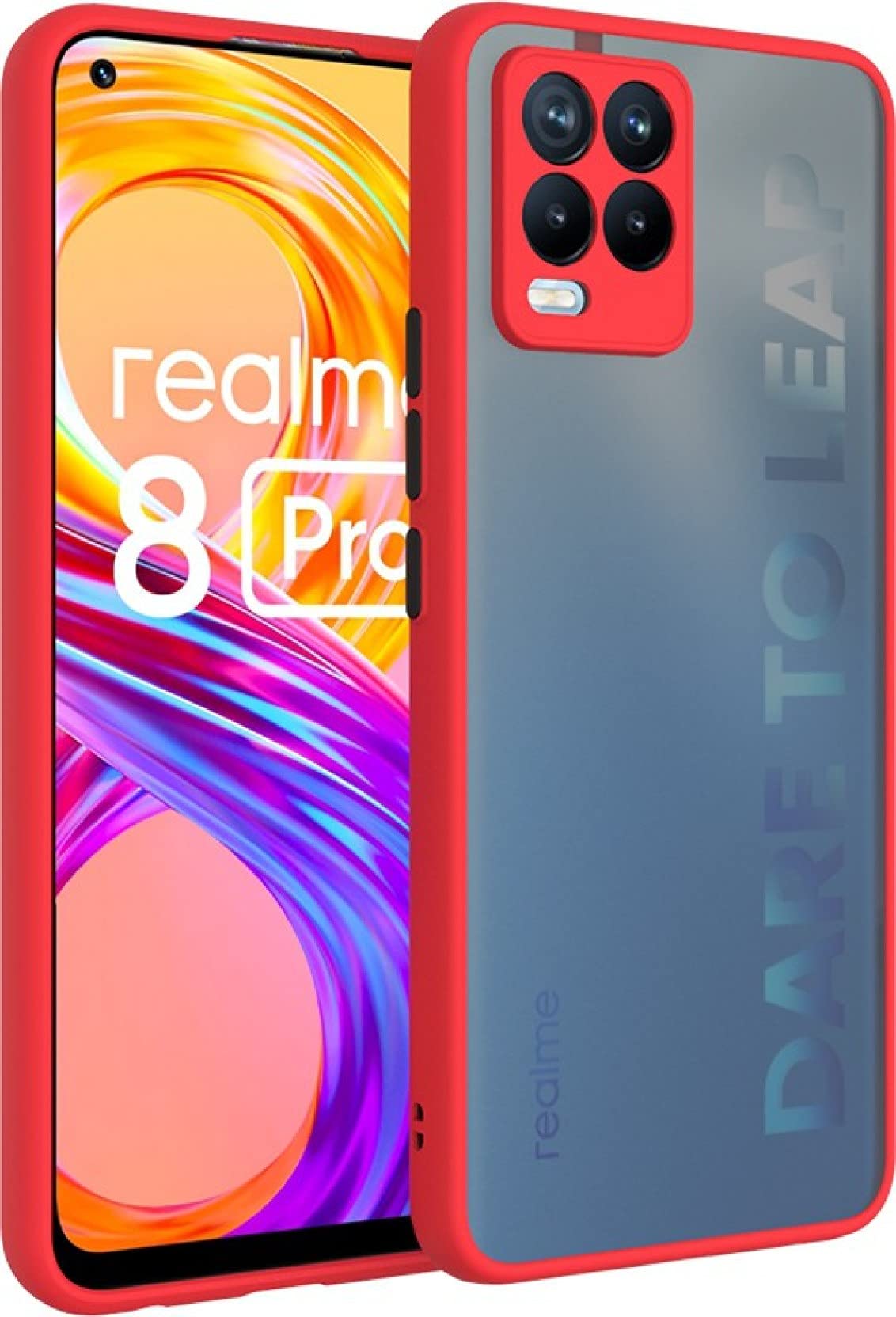 Glasgow Back Cover for Realme Narzo 30 5G Matte Finish Translucent Back Case Cover (Camera Protection) - Red (B09C28QZHG) Amazon Price History, Amazon Price Tracker