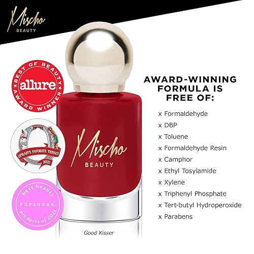 Miniatura 11 de mischo Bebe Nude Summer - Esmalte de uñas vegano similar al gel resistente a las astillas, neutro pálido, 10 libres de crueldad animal, 0.37 onzas