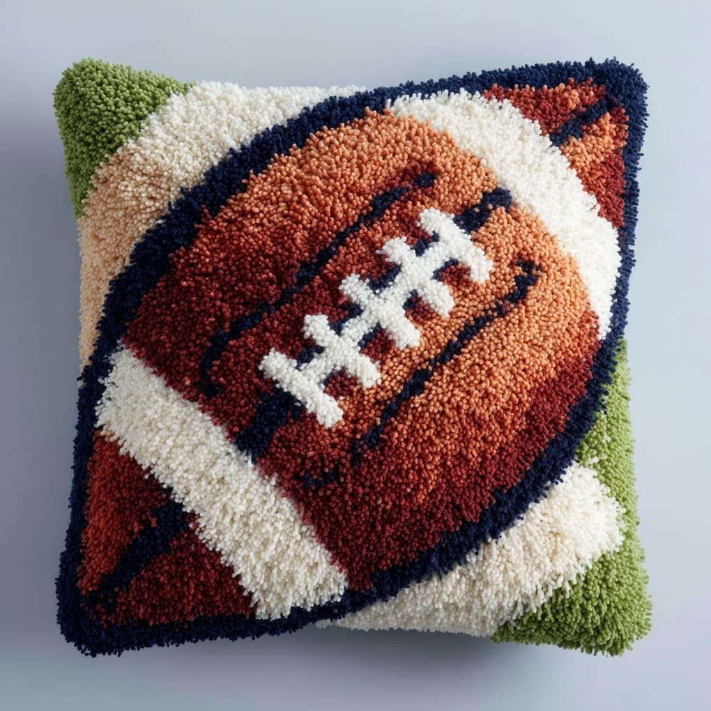 WallustrioaW Latch Hook Cushion Kits for Adults Beginnersbaseball