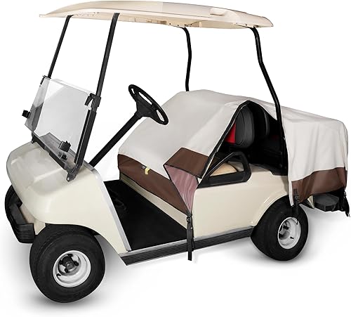 10L0L Funda universal para carrito de golf, funda universal para carrito de golf para 2 pasajeros2+2 pasajeros, impermeable, a prueba de polvo,