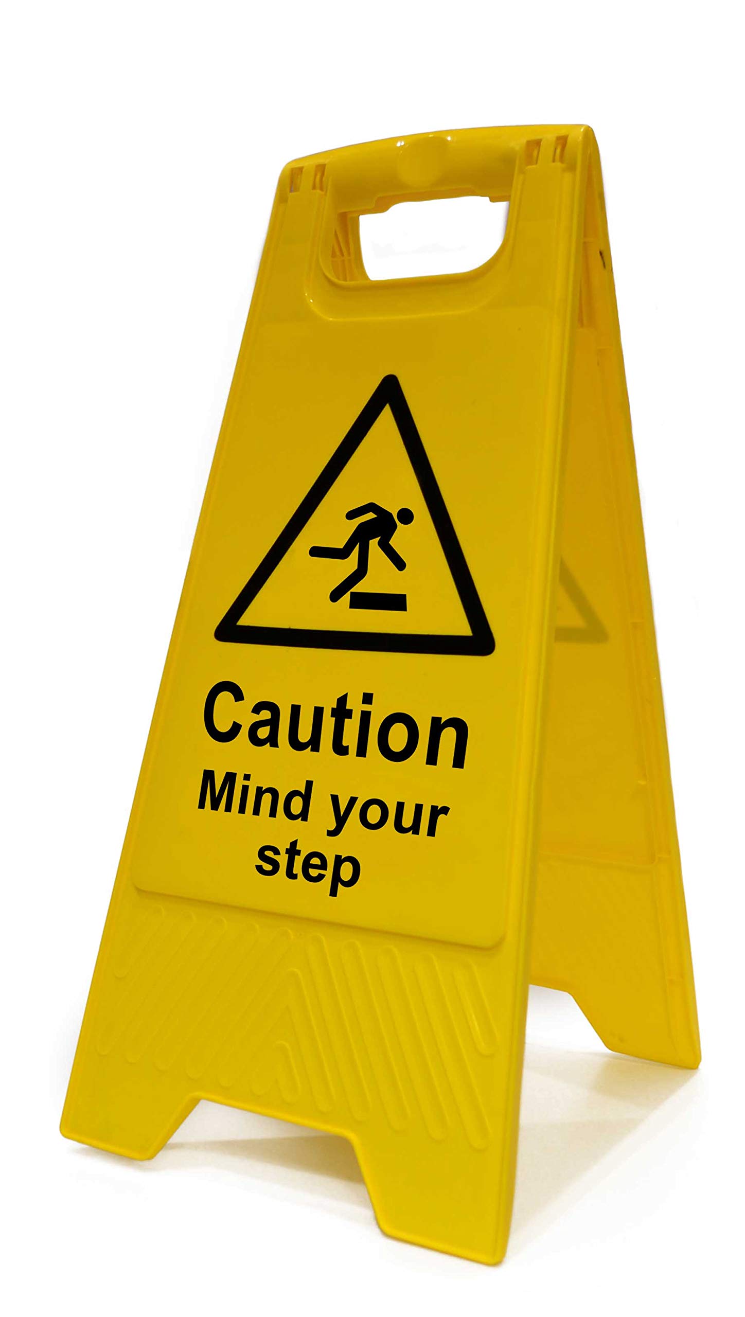 Centurion White Caution Mind Your Step Heavy Duty A-Board - Health & Safety Sign Notice
